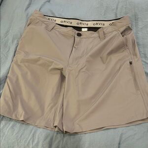 Orvis Men's Gray Flat Front Shorts